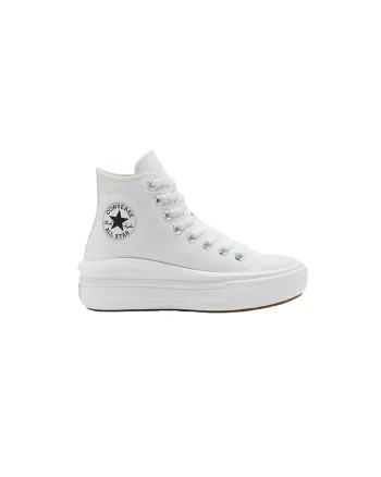 Tenisi sport,  Chuck Taylor All Star Move, Textil/Cauciuc, Alb, Alb
