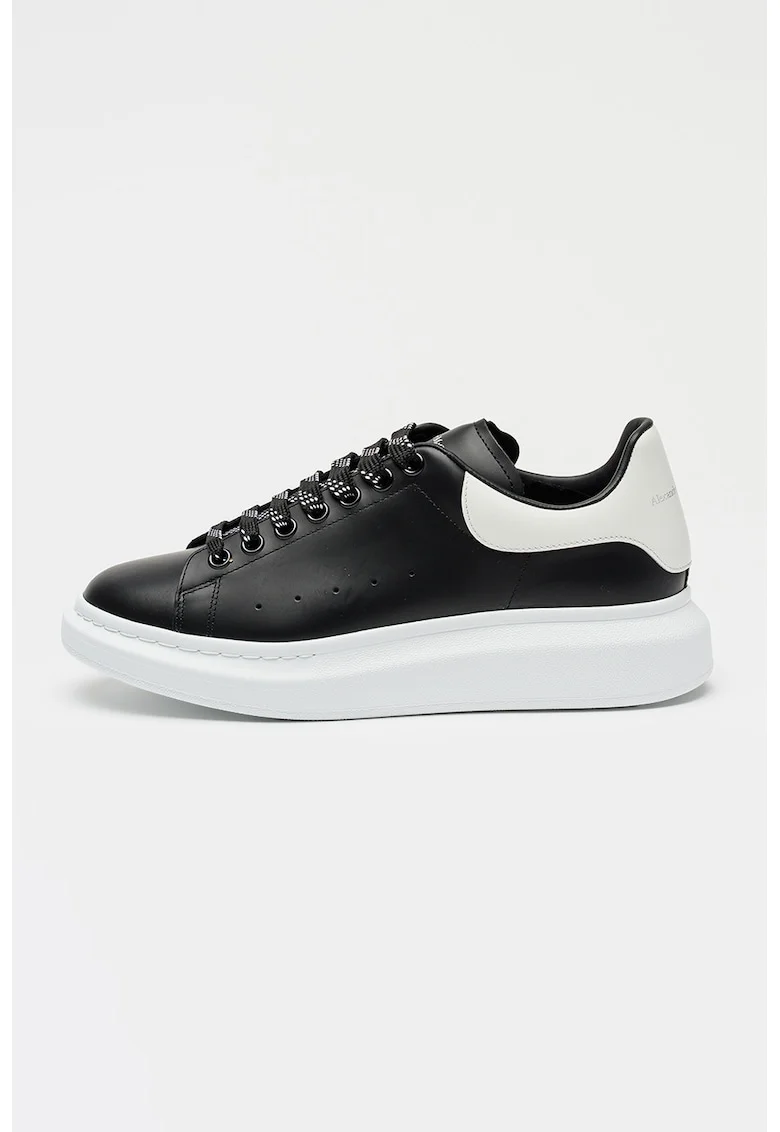 Pantofi sport low-cut din piele cu talpa wedge
