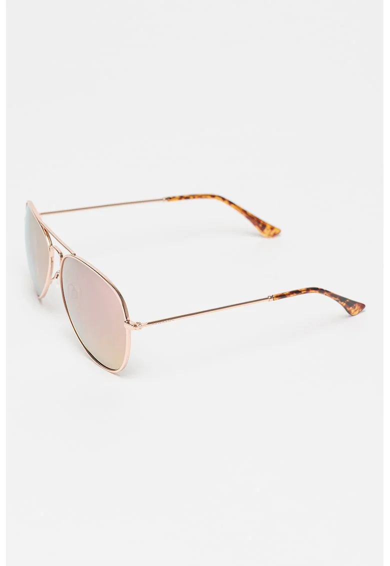 Ochelari de soare unisex cu lentile polarizate - 35987, Auriu rose