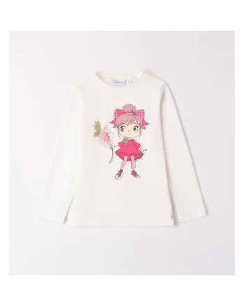 Bluza cu imprimeu si strasuri pentru fete,  0.A309