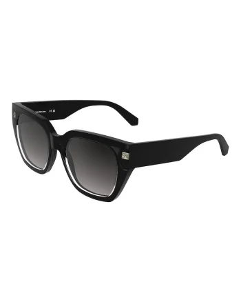 Ochelari de soare butterfly cu detalii logo, Negru