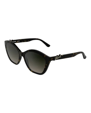 Ochelari de soare rotunzi cu lentile in degrade, Negru/Galben
