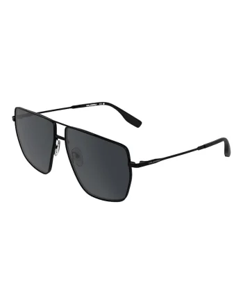 Ochelari de soare aviator cu logo discret, Negru