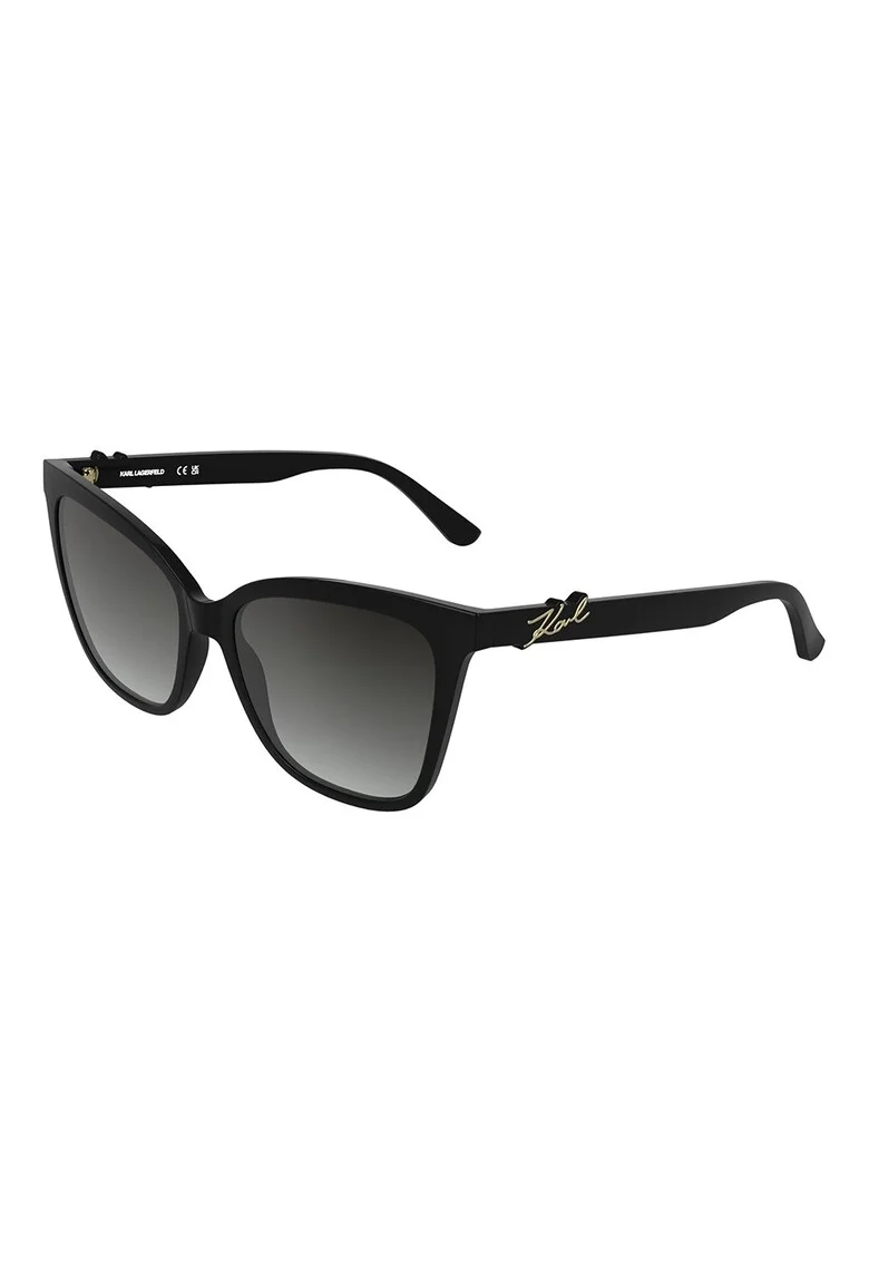 Ochelari de soare patrati cu lentile in degrade, Negru