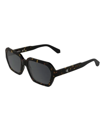 Ochelari de soare dreptunghiulari cu model unisex, Negru/Portocaliu
