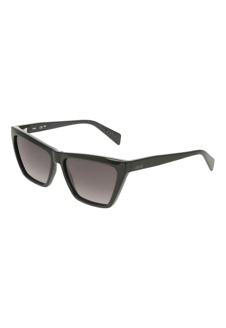 Ochelari de soare cat-eye cu lentile in degrade, Negru
