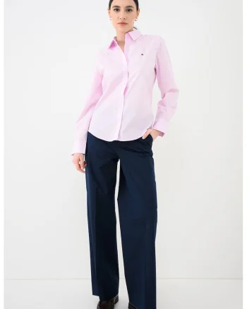 Camasa regular fit cu guler ascutit, Lila