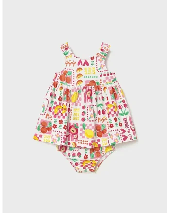 Rochie cu imprimeu si chilotei, Multicolor