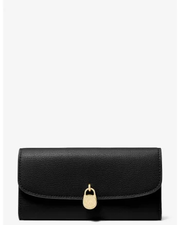 Portofel  din piele F85728, Negru, 19.5 x 10 x 3 cm