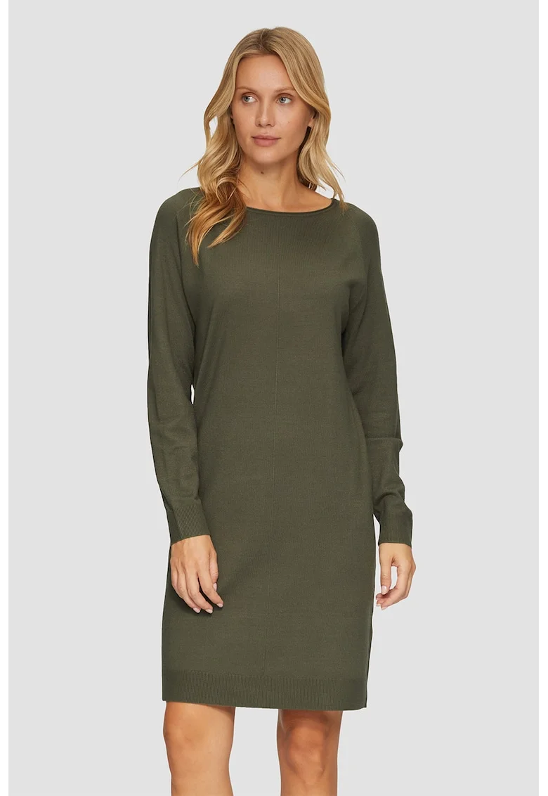 Rochie scurta cu maneci lungi, Verde sparanghel