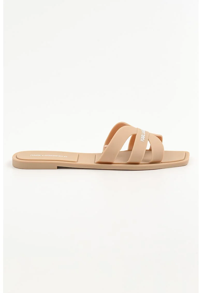Papuci cu logo, Maro camel