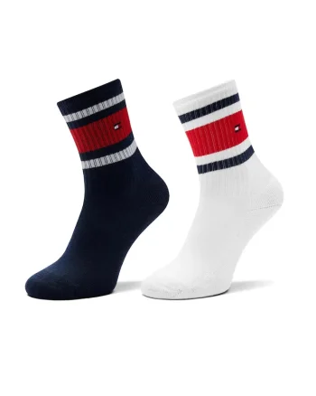 Set 2 perechi sosete lungi  701229942, Alb/Bleumarin
