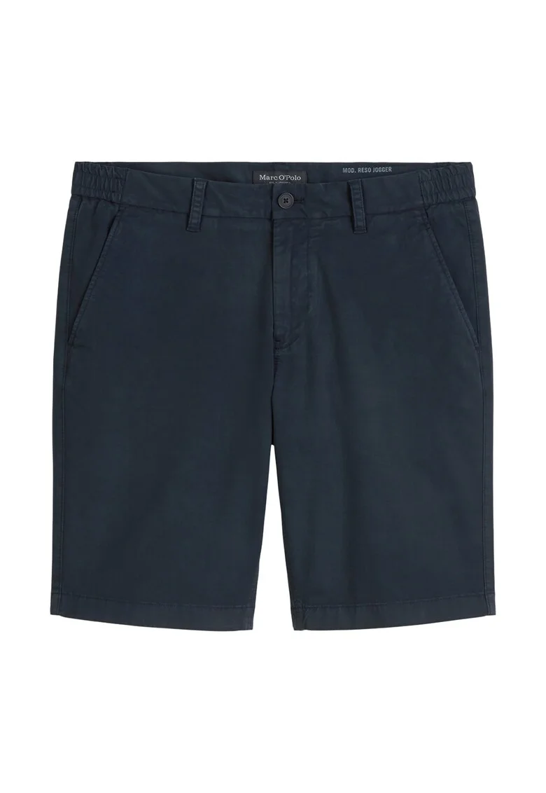 Pantaloni chino scurti din amestec de bumbac, Albastru inchis