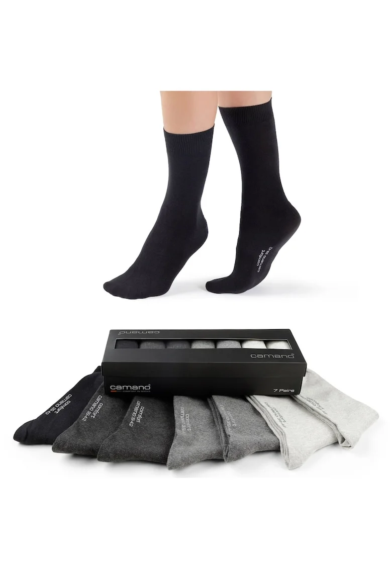 Set de sosete unisex Comfort - 7 perechi, Gri