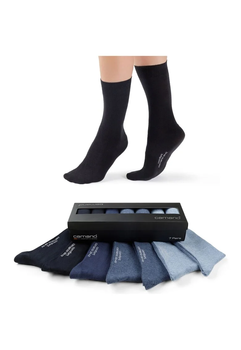 Set de sosete unisex Comfort - 7 perechi, Albastru