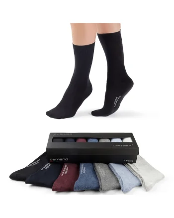 Set de sosete unisex Comfort - 7 perechi, Rosu/Gri/Albastru