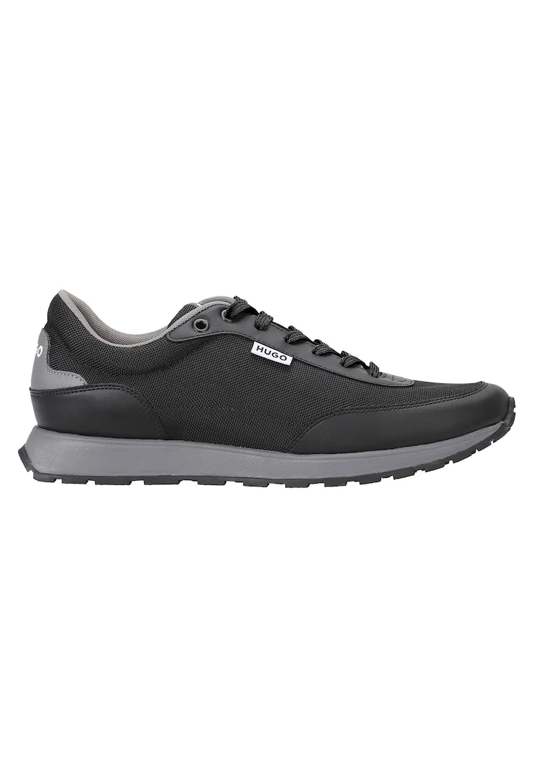 Pantofi sport cu siret Icelin Runn, Negru