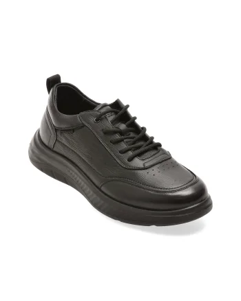 Pantofi sport OTTER negri, 2501, din piele naturala