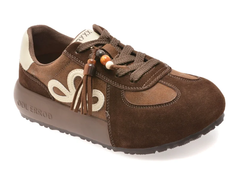 Pantofi sport GRYXX maro, 6812, din piele ecologica