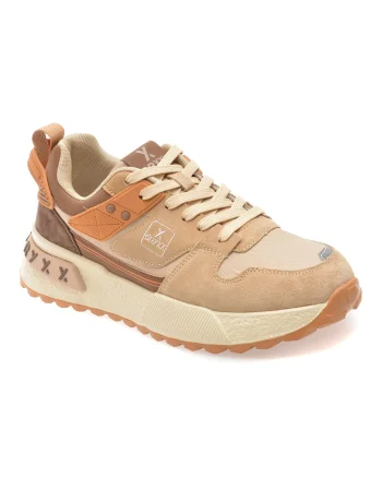 Pantofi sport GRYXX bej, 9823, din piele ecologica