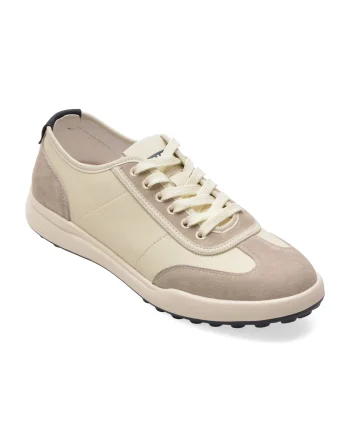 Pantofi sport OTTER albi, T25239, din piele naturala