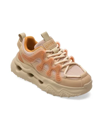 Pantofi sport GRYXX maro, Y2002, din material textil si piele naturala
