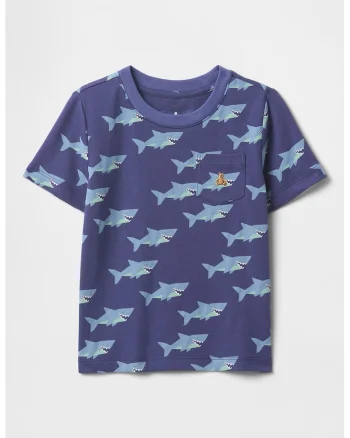 Tricou cu imprimeu si decolteu rotund