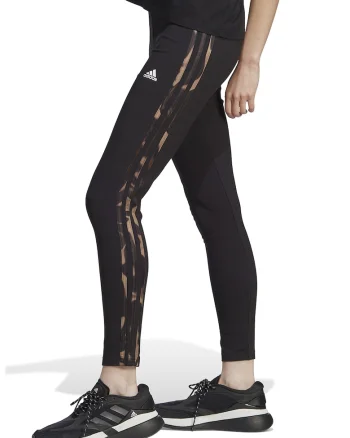 Colanti crop cu logo Vibaop, Negru/Maro deschis