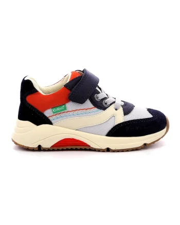 Pantofi sport colorblock cu garnituri de piele intoarsa