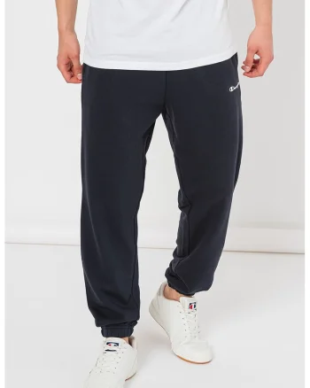 Pantaloni de trening cu model uni si detaliu logo, Albastru ultramarin