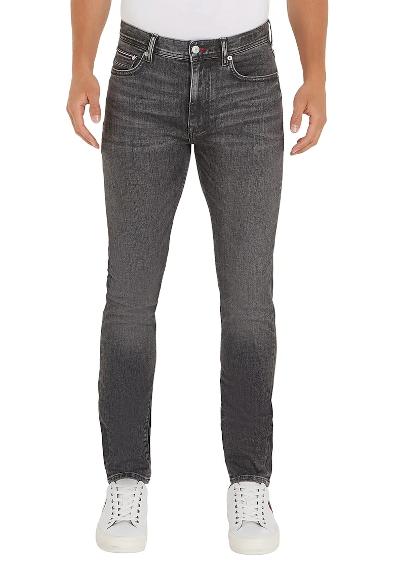 Blugi slim fit Bleecker, Gri antracit