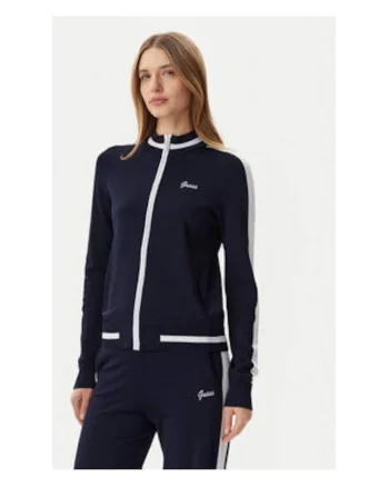 Bluzon din tricot cu fermoar