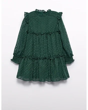 Rochie evazata cu volane