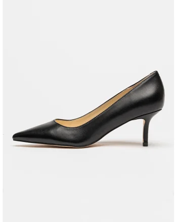 Pantofi din piele cu varf ascutit Loby, Negru