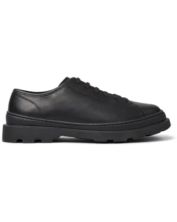 Pantofi de piele cu sireturi Brutus+, Negru