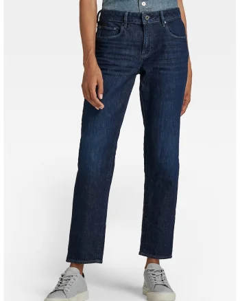Blugi boyfriend crop Kate, Bleumarin
