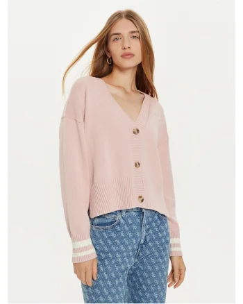 Cardigan dama  roz, tricotat