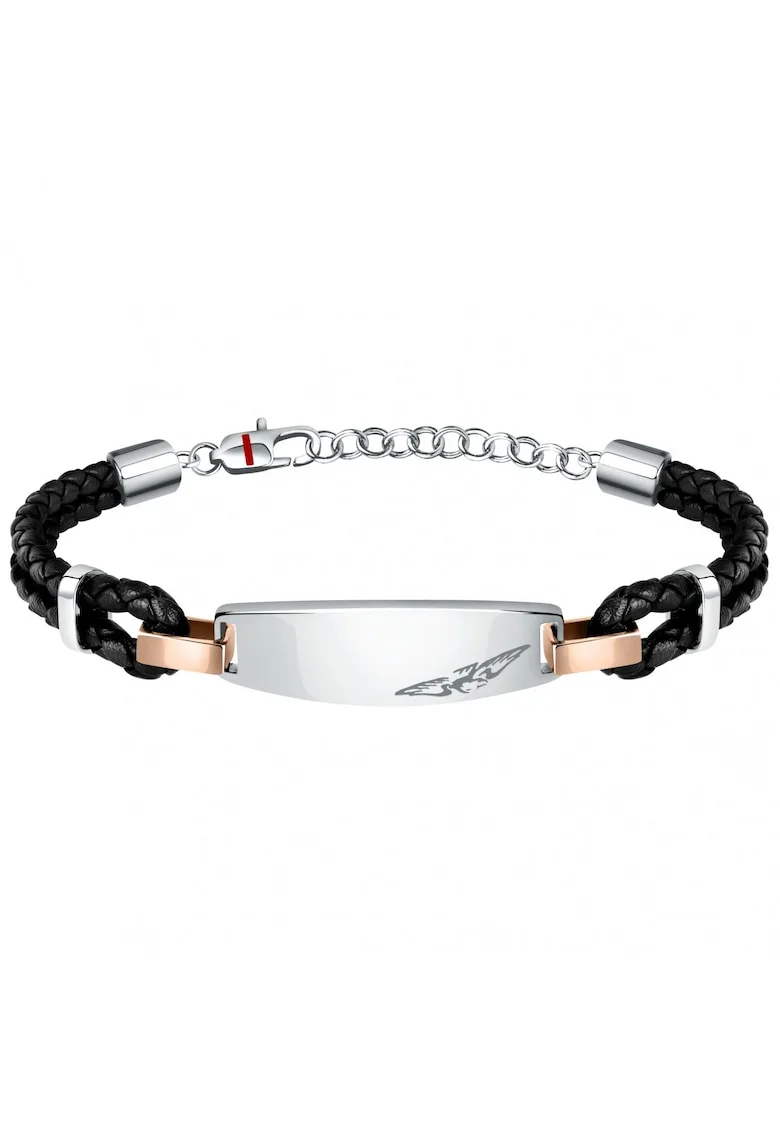 Bratara  SZV75, Negru/Auriu rose/Argintiu