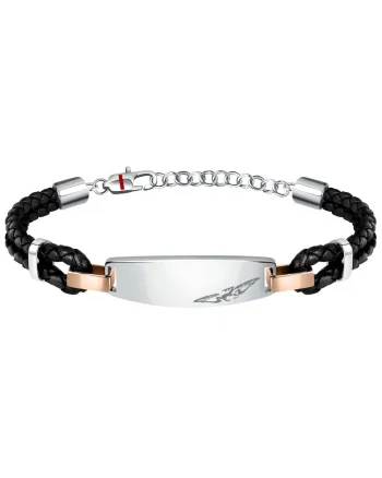 Bratara  SZV75, Negru/Auriu rose/Argintiu