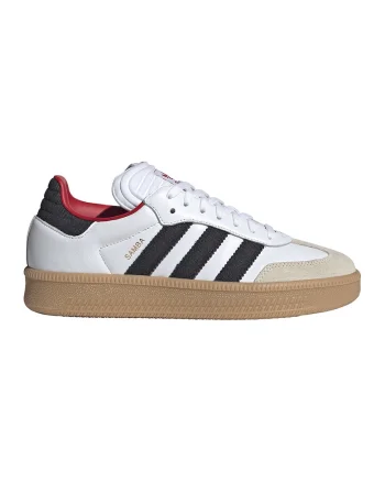 Pantofi sport din piele cu garnituri din piele intoarsa Samba, Alb/Negru