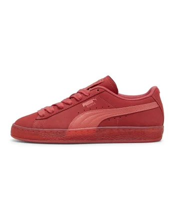 Pantofi sport low-cut din piele intoarsa, Coral