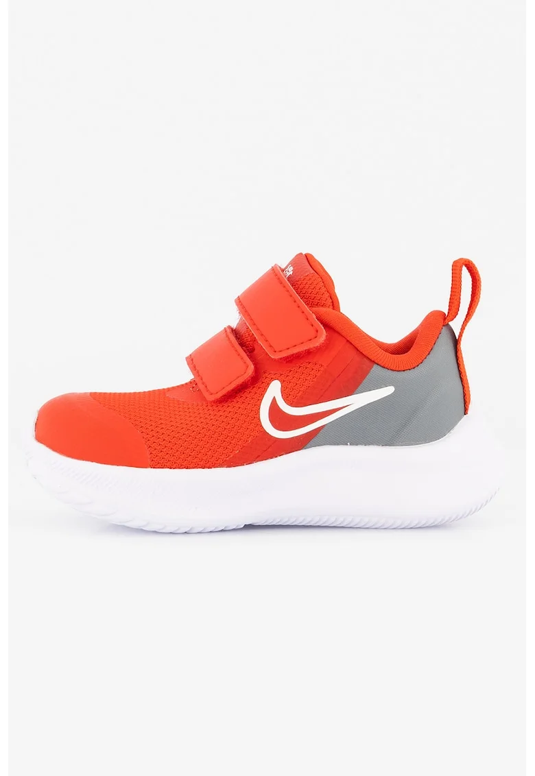 Pantofi sport cu velcro Star Runner 3, Rosu/Gri