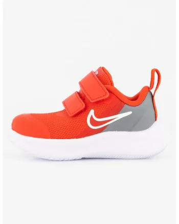 Pantofi sport cu velcro Star Runner 3, Rosu/Gri