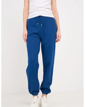 Pantaloni de trening regular fit cu snururi de ajustare, Albastru inchis