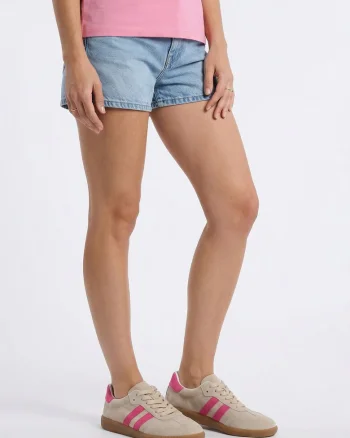 Pantofi sport din piele intoarsa cu detalii contrastante, Bej