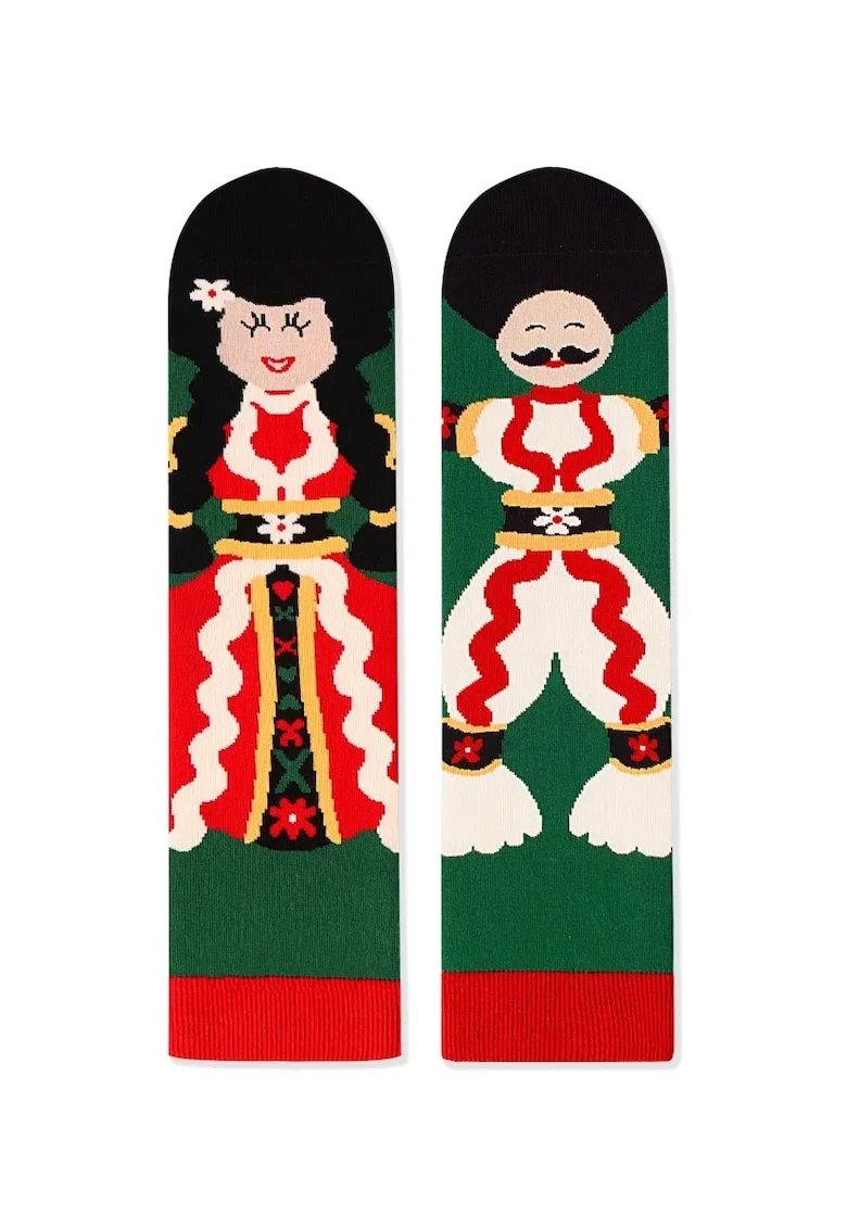 Sosete din bumbac Arty Socks Cuplu Traditional, Verde
