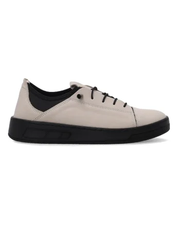 Pantofi sport din piele naturala si textil