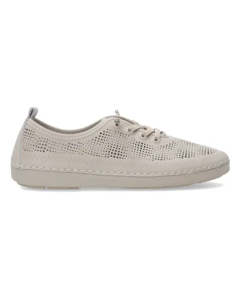 Pantofi sport cu design perforat, Bej
