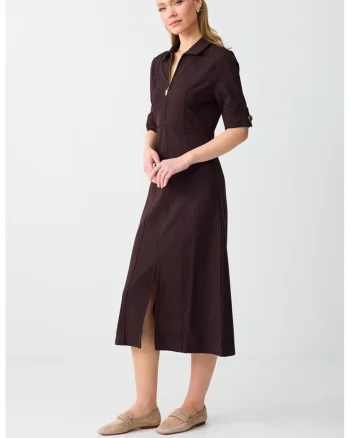 Rochie-camasa midi, Maro inchis
