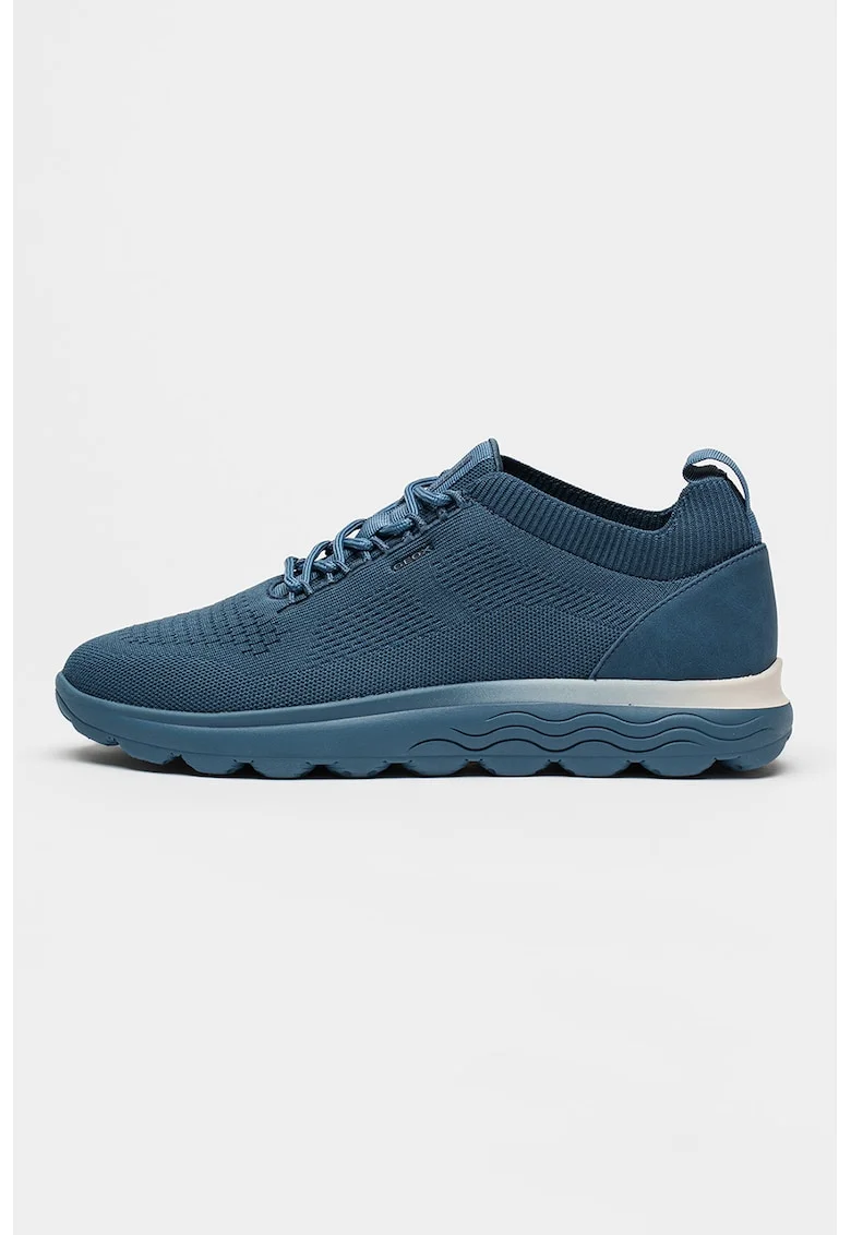 Pantofi sport cu segmente din plasa tricotata, Albastru inchis